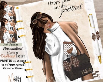 Personalized, Planner Girl Fashion, Pretty, Dashboard Insert, or Cover, Add to Your Planner, Pm, Mm, A5, A6, Half-Page, Disc, Ring-binder