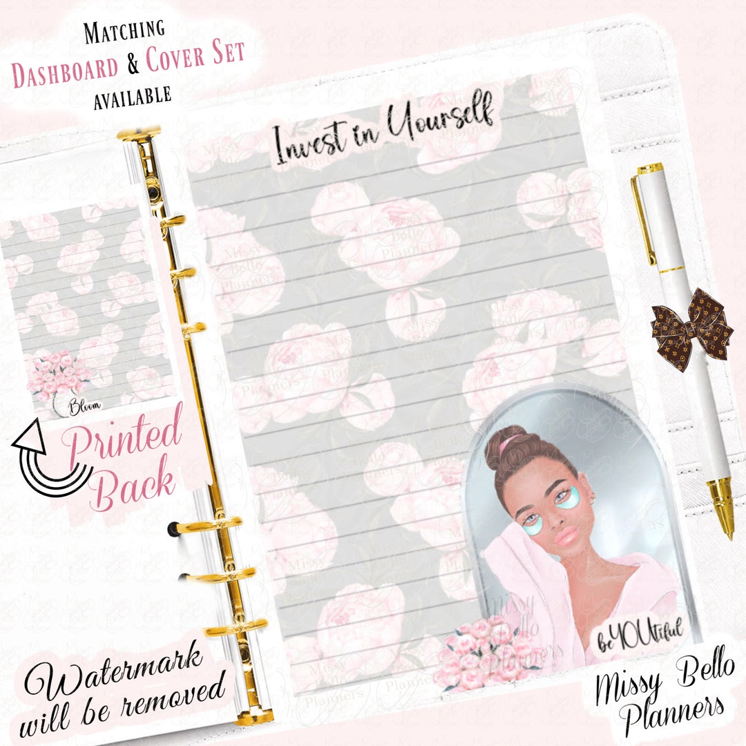 PRINTED Self Care Mindful Insert Pages for Your Planner, A5, A6, MM, PM ...