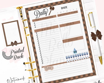 PRINTED Boss Babe Planner Insert Pages for your A5, A6, MM, PM, Personal, Happy Planner, Designer Agendas & more!