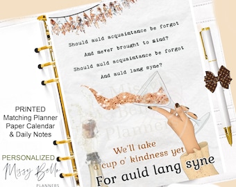 New Year Planner Insert, Dashboard  Or Cover set For Your Personal Planner fits ,PM, MM ,GM, A5 A6, Erin Condren & Happy Planner