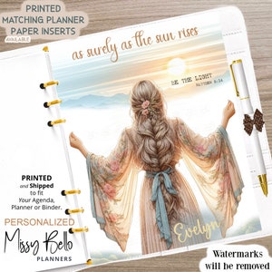 Be the Light, Faith Scripture, Planner DASHBOARD INSERT 0R Cover Set, For Your A5, A6, Half Page, Mm Agenda, Happy Planner, Pm Agenda