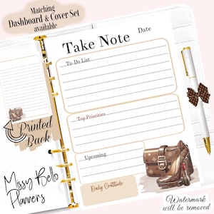 Carta per appunti giornaliera STAMPATA, pagine di inserimento per planner A5, A6, MM, PM, Personal, Happy Planner, agende di design e altro ancora!