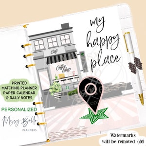 Coffee Local Small Business Happy Place Dashboard insert or Cover Set for your PM MM GM, A5, A6, Half Page, Designer Agenda, Happy Planner