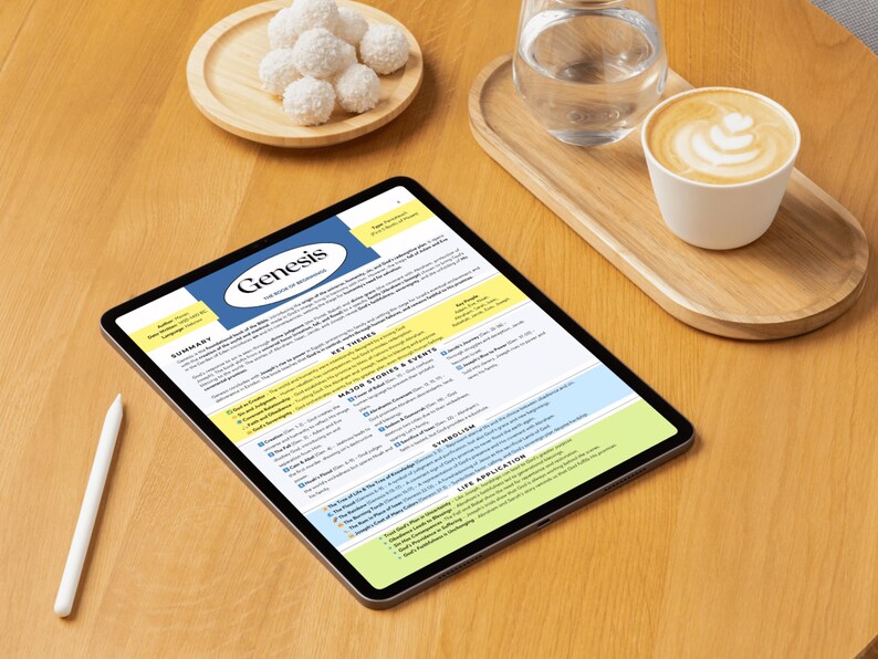 The Book of Genesis Made Simple Printable | Genesis Summary Sheet ...