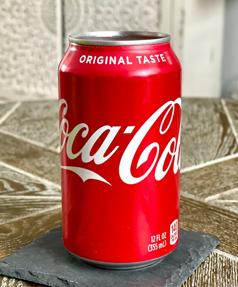 Cola Color and Scent 5 BUCK FLAT SHIPPING 12 Oz Coca-Cola Coke Can Candle Upcycled Soda Pop Can Candle