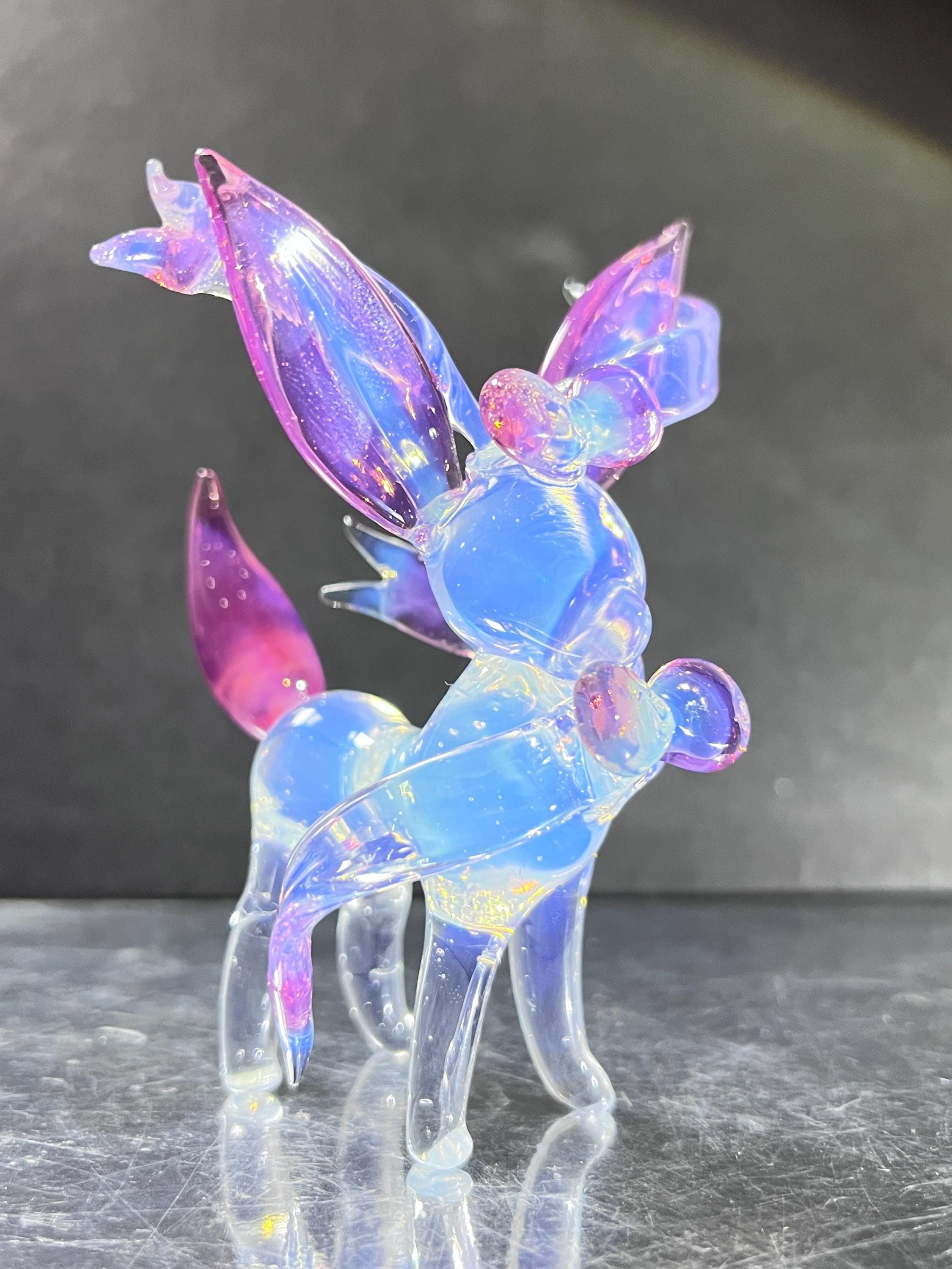 手作りポケモン シルヴェオン ガラス吹きアートオーナメント、特別な