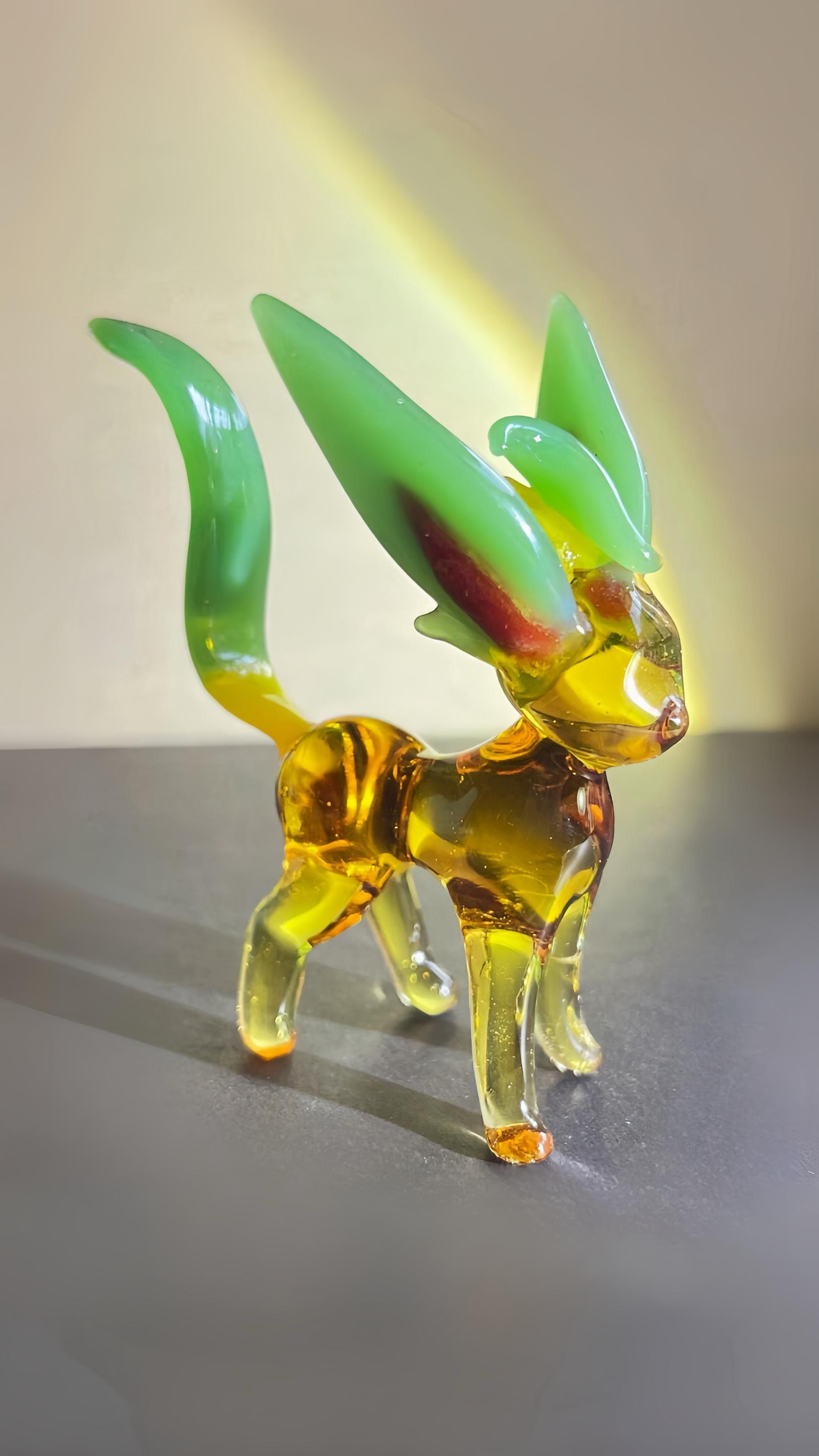 Handmade Lamp Working Glass Pokémon Eeveelution Ornament, Home