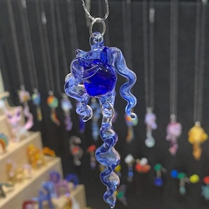 Handmade blowing glass "My Little Pony" necklace/pendant, cartoon little pony jewelry Pendant, floating glass, DIY pony jewelry