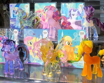 Handmade My Little Pony Glass Ornaments, pony Set (6 Pony)