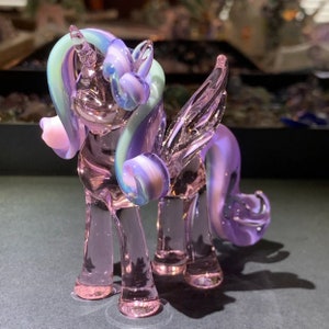 Handmade DIY blowing glass "My Little Pony" homegoods, mlp, pony Craft ornaments, floating, unique gift.MLP ornaments for childhood memories
