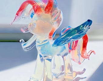 handmade lamp working pony glass ornament, special gift ideas