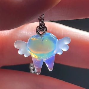 Handmade blowing glass cartoon Manta fish Pendant