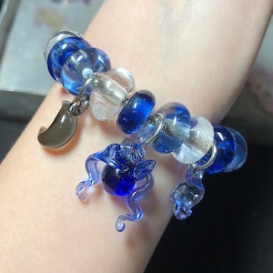 Bracelet « My Little Pony » fait main en verre soufflé, verre flottant dessin animé mon petit poney, bijoux bricolage poney, bracelet de style Pandora.