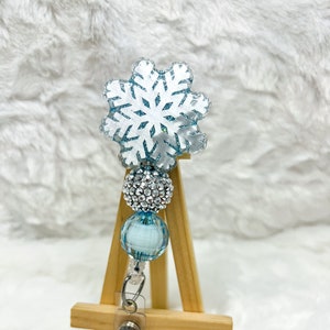 Snowflake 1 Light Blue Badge Reel