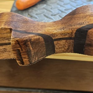 Handmade hickory longbow