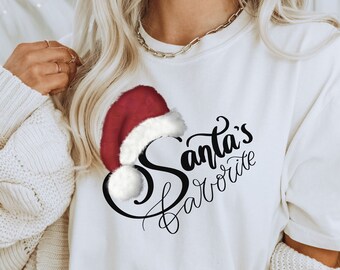 Christmas Shirt, Happy Holidays, Funny Christmas shirt, holiday tee, Gift for Her, Gift for Him, Santa's Favorite, Family Shirt, Santa Claus
