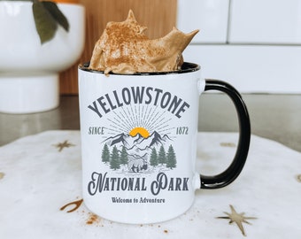 National Parks Mug, Us National Park, Yellowstone Park, Ceramic Coffee Mug, Tea Mug, Hot Tea Mug, Yellowstone Mug, National Park Souvenir