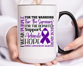 LEIOMYOSARCOME Cancer Awareness Mug, Cancer Encouragement Gift, Cancer Patient Gift, Cancer Warrior, Cancer Fighter Gift, LEIOMYOSARCOME