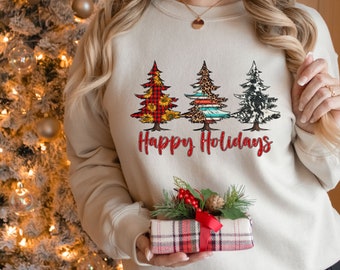 Christmas Sweatshirt, Christmas Trees Shirt, Christmas Shirts for Women, Christmas Tree, Sweatshirts For Christmas, Cute Christmas Holiday
