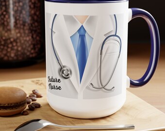 Future Nurse Coffee Mug, Nurse Appreciation Week, Future Nurse Mug, Nurse Stethoscope Mug, Nurse Life, Caregiver Thank You, Graduation Gift