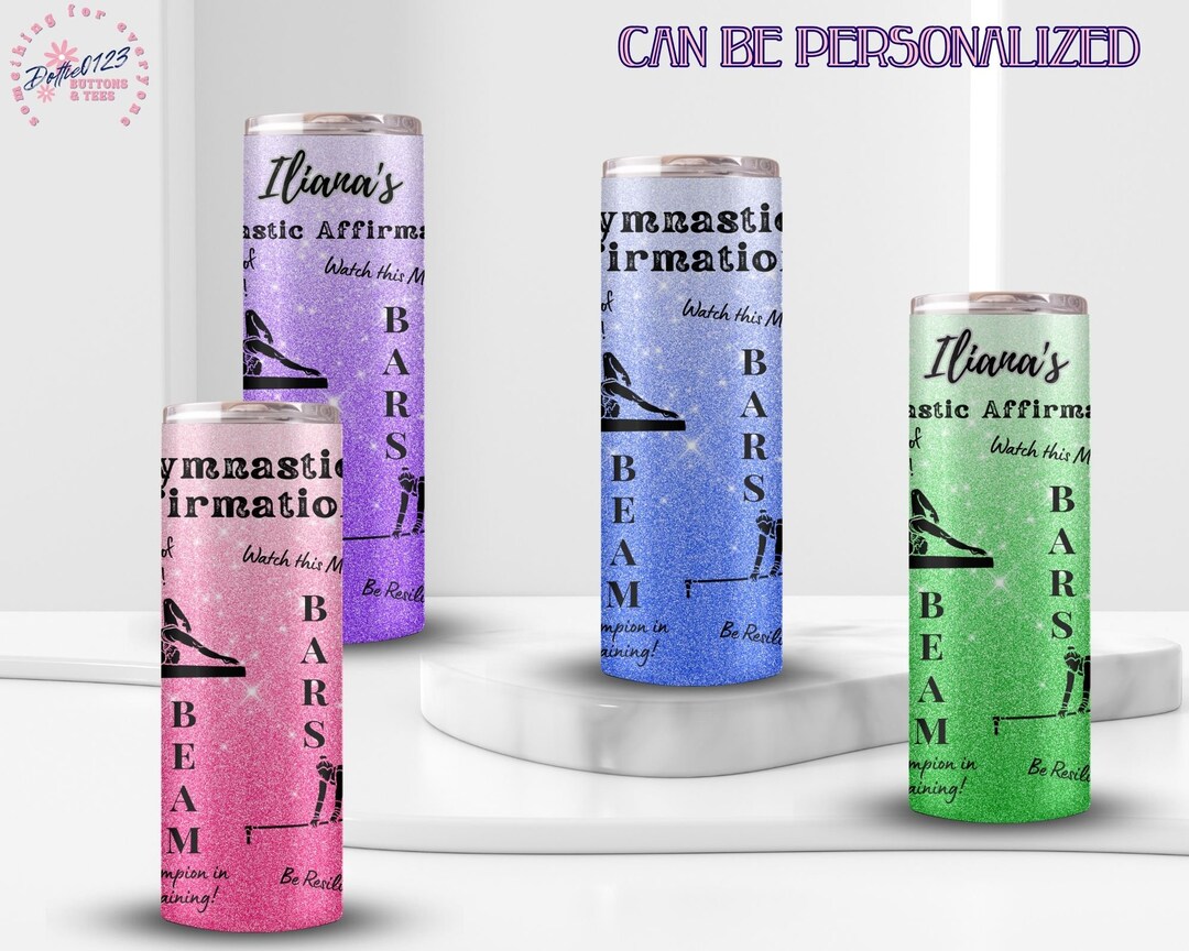 GYMNASTICS TUMBLER, Gymnast Daily Affirmations Water Bottle, Team to Go