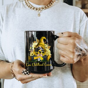 Childhood Cancer Awareness Mug, Cancer Encouragement Gift, Cancer Patient Gift, Cancer Warrior Gift, Cancer Fighter Gift, Childhood Cancer