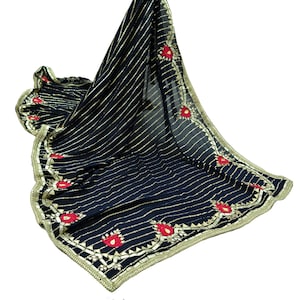 Vintage Silk Blend Stole - Etsy Canada