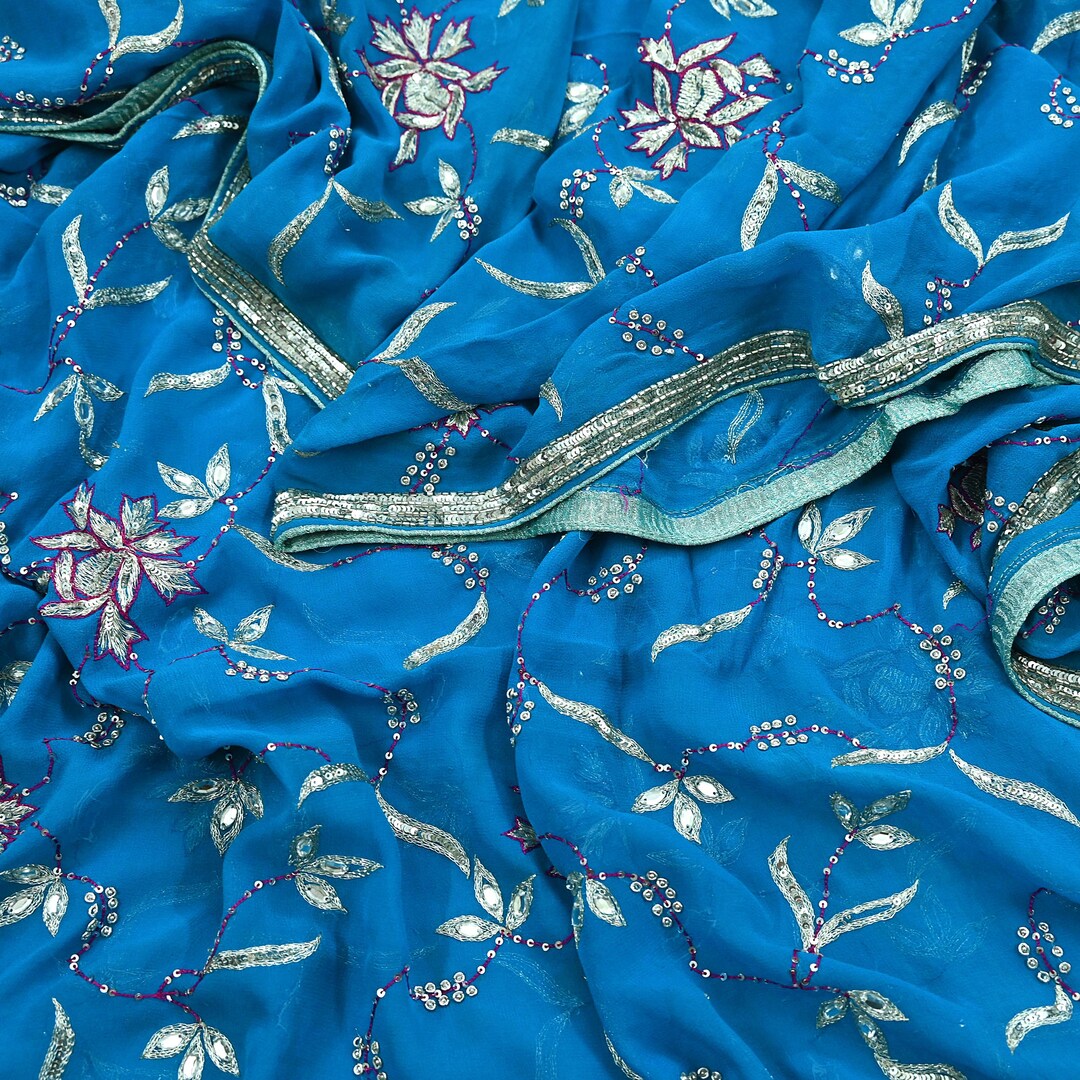 dupatta-india-vintage-azul-pesado-estola-larga-de-seda-georgette-pura