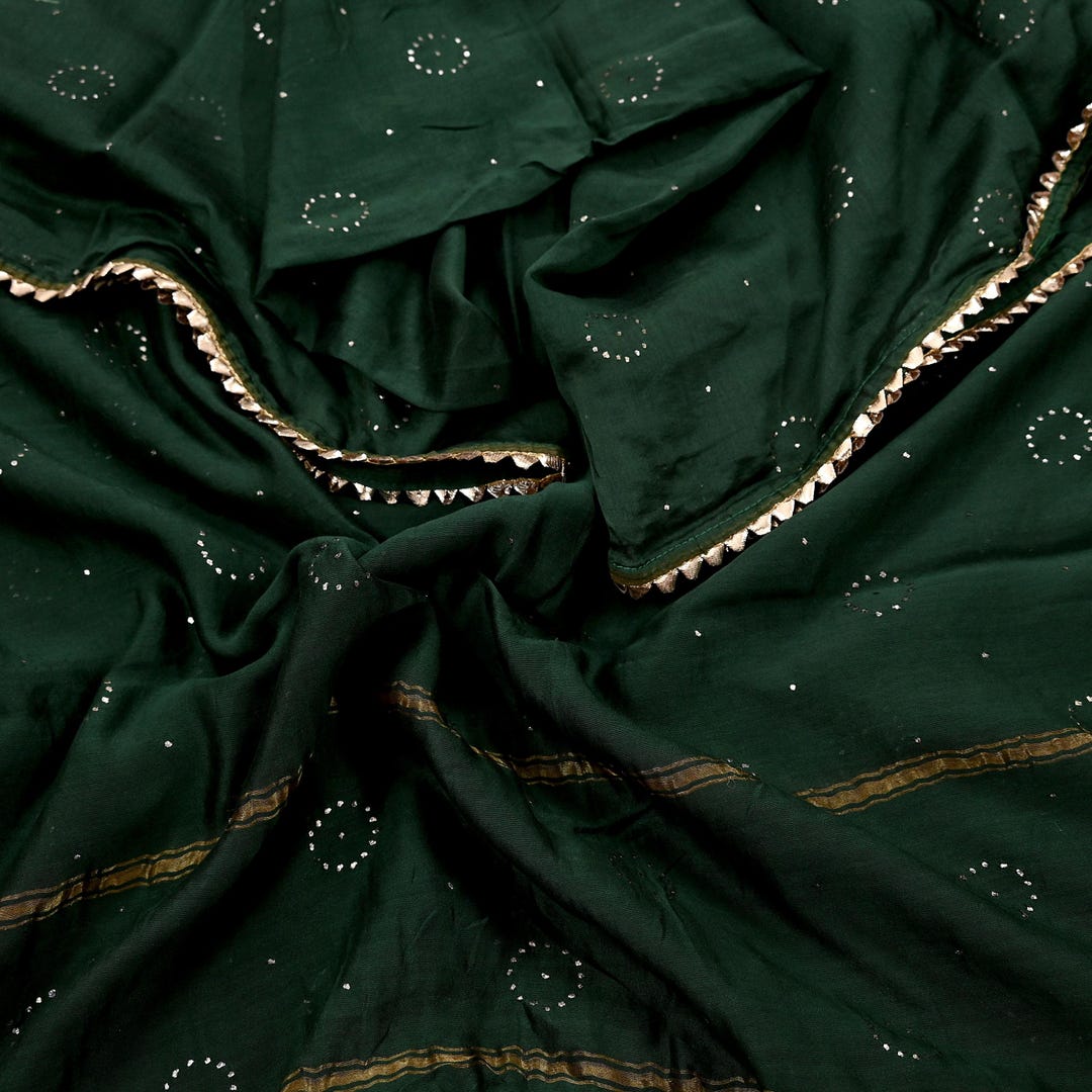 Indian Vintage Dupatta Mustard Long Stole Organza Embroidered Scarves Veil Soft Floral Design