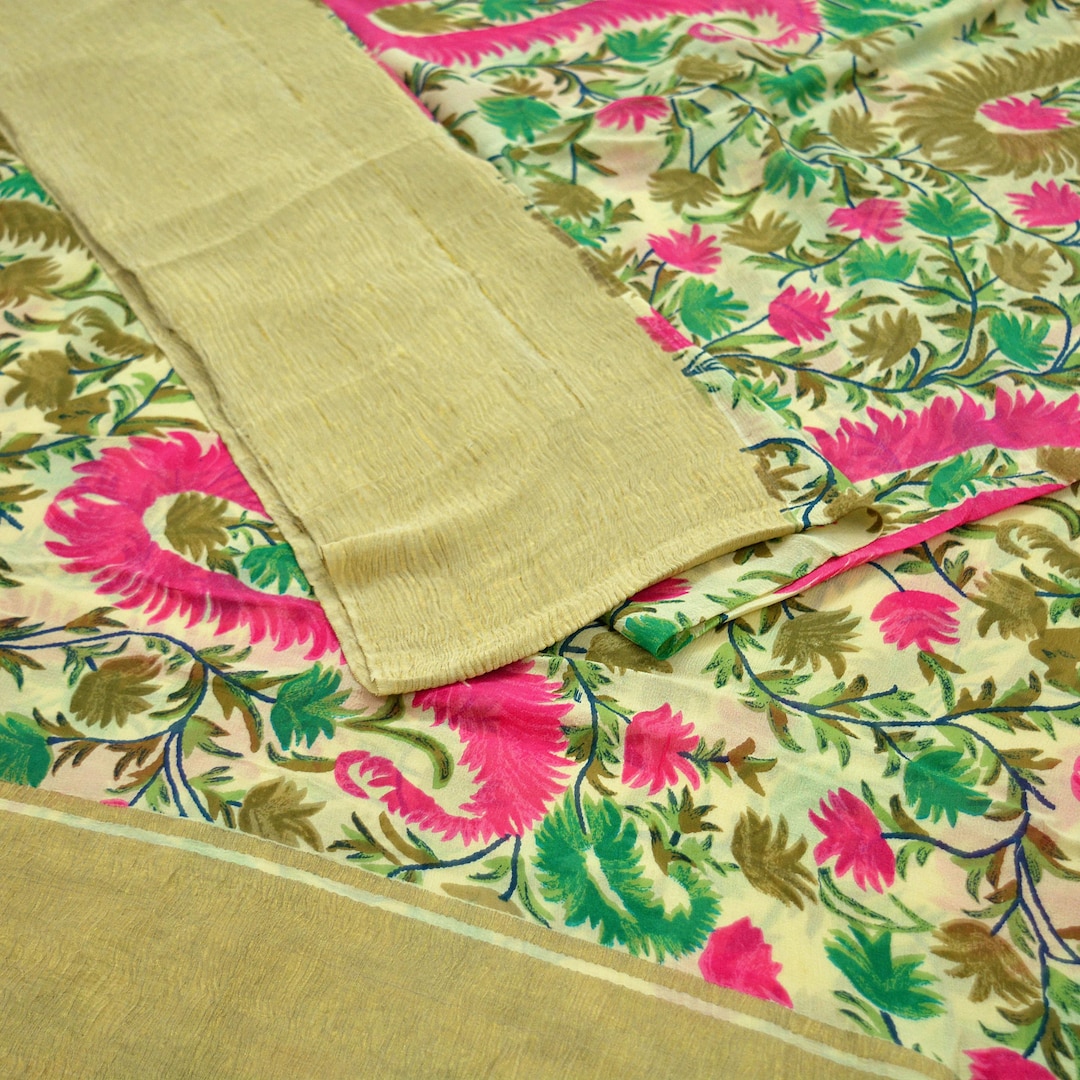 Schöne Indische Sari / Saree / Sari Stoff (Neu (gemäss Beschreibung