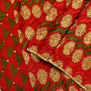 Indian Vintage Red Heavy Wedding Dupatta Long Stole Pure Cotton Hand Embroidered Bagh Phulkari Stole Scarves