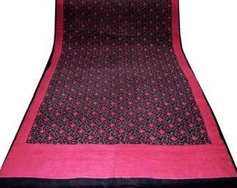 Indian Vintage Woven Kanjivaram Saree 100% Pure Silk Sari Zari 5Yard Floral Dress making Crafting Quilting Upcycle main image 0