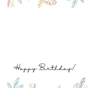 Birthday Card Printable Birthday Card Printable Card Greeting Card ...
