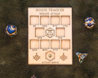 Rastreador de Pícaros de Madera | Dungeons and Dragons | Juego de rol de mesa | Accesorios de D&D