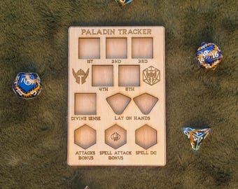 Rastreador de paladín de madera | Dungeons and Dragons | Juego de rol de mesa | Accesorios de D&D