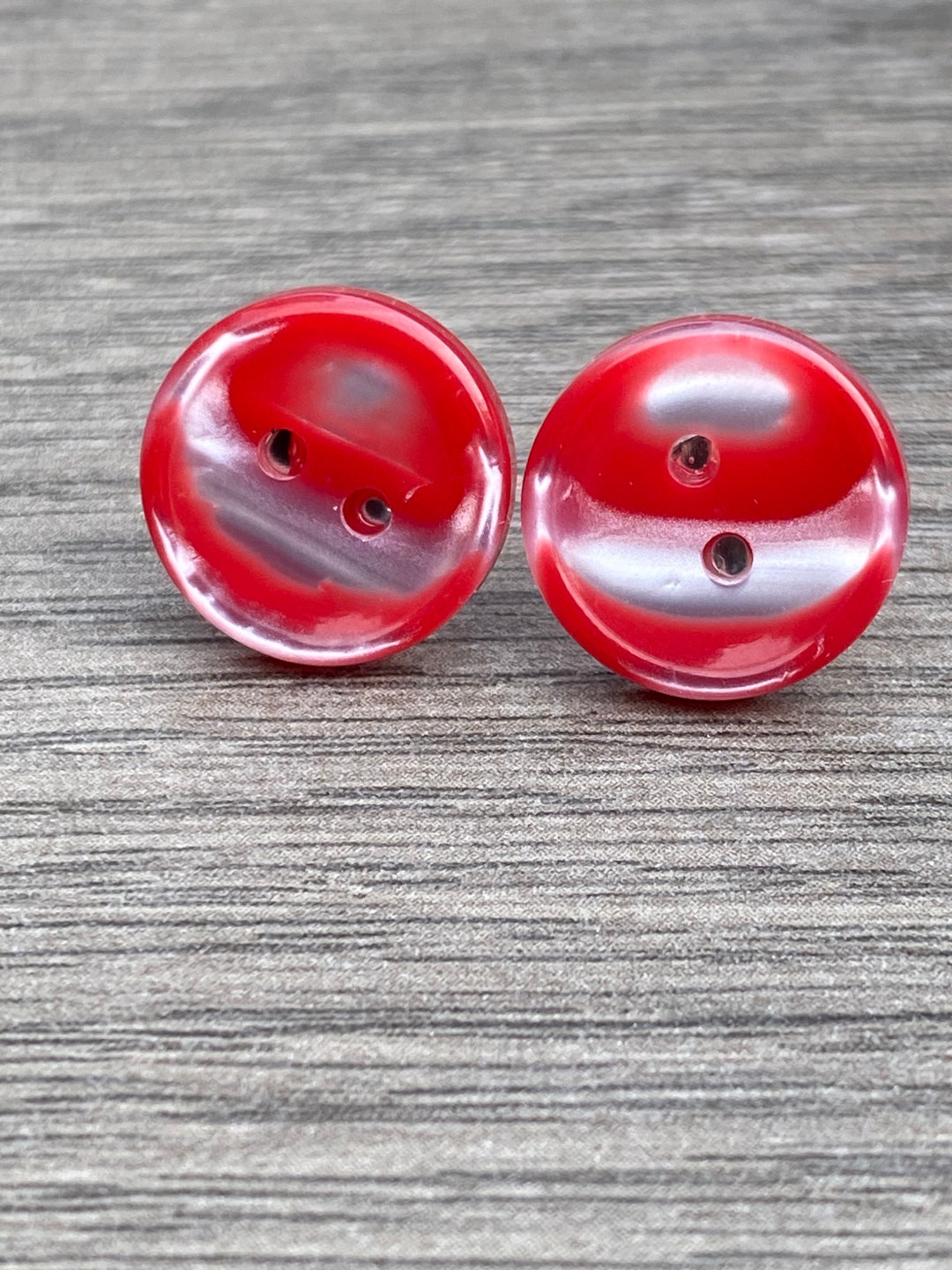 UNIQUE Candy Cane Button Christmas Gift Earrings Etsy UK