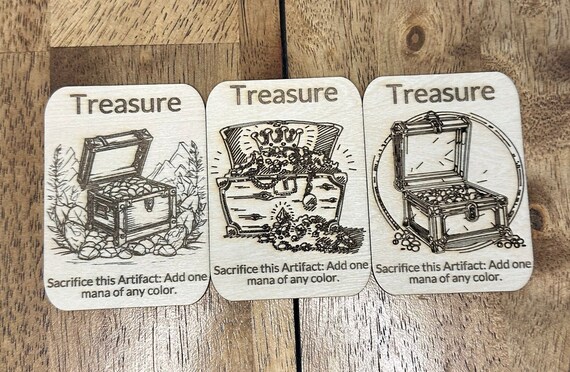 Treasure Token, Treasure Tokens Wood, MTG Wood Tokens, Magic the Gathering Tokens, MTG Proxy Tokens, Treasure Token Mtg, Magic the Gathering - Etsy Treasure Token, Treasure Tokens Wood, MTG Wood Tokens, Magic the Gathering Tokens, MTG Proxy Tokens, Treasure Token Mtg, Magic the Gathering - Etsy