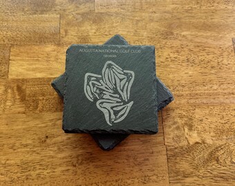 Golf Course- Golf Lover Slate Coasters, Golf Ball, Tee Time, Golf Swing, Par, Hole in one, Bogey, Eagle, Augusta Nationals Golf Course