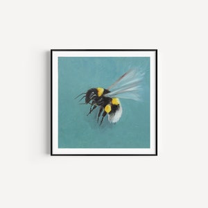Bumble Bee Mounted Art Print