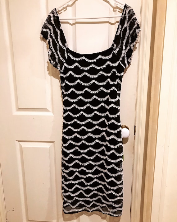 Black and White Greg Sernack Dress