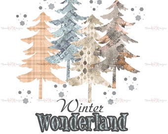 Winter Wonderland PNG,JPG File, Sublimation