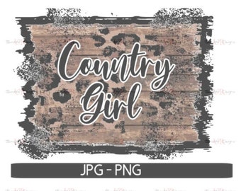 Country Girl PNG, Archivo JPG, Sublimación