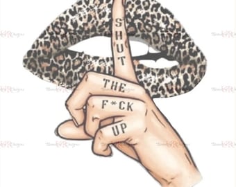 Sassy Leopard Lips Print | Bold Adult Humor Wall Art (Digital Download)