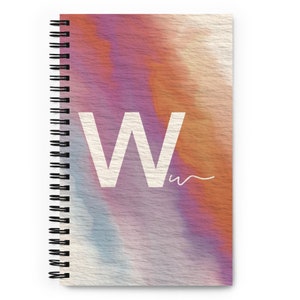 Letter W Bullet Journal - Regreso a la escuela, diario de meditación, regalo de carta