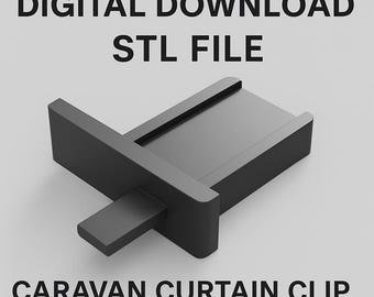 3D Printable Caravan Curtain Clip: Motorhome & Camper Van Holder (STL File)