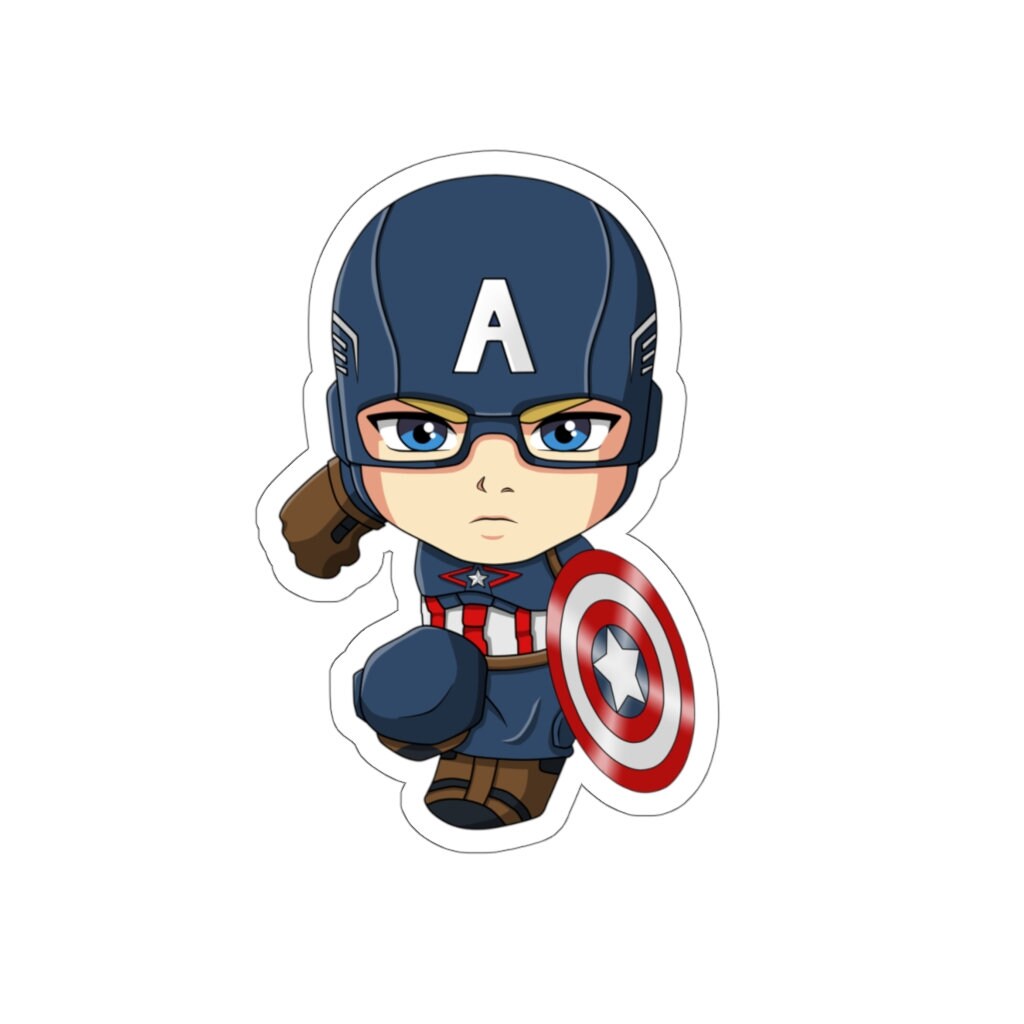 Captain America Stickers Laptop Stickers Vinyl Stickers Etsy