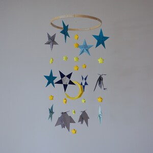 Baby Mobile Nursery Mobile. Hanging Mobile. Nursery Ceiling Mobile. Origami Decoration Mobile Origami. Space Mobile image 6