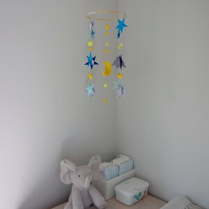 Baby Mobile Nursery Mobile. Hanging Mobile. Nursery Ceiling Mobile. Origami Decoration Mobile Origami. Space Mobile image 7