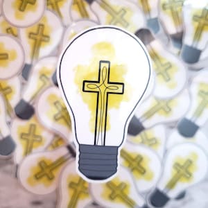 2 x 3 klar glänzend sein die leichte religiöse Aufkleber für Wasserflasche und Computer