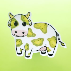 Kiwi Fruit Cow Sticker